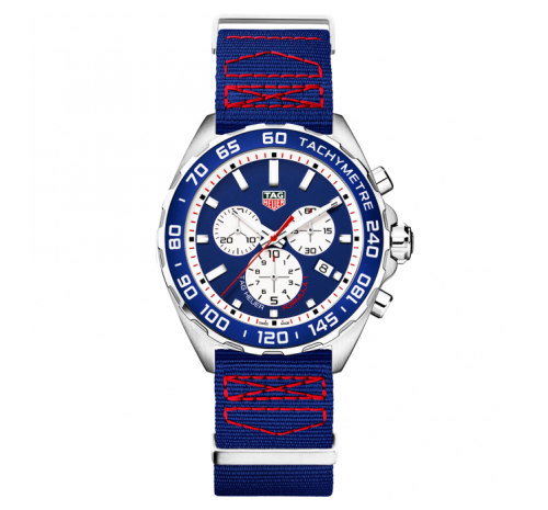 TAG Heuer Formula 1 Chronograph Quartz 43 Stainless Steel / Red Bull / NATO